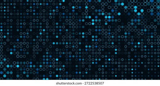 Fondo de patrón abstracto sin fisuras con una variedad de círculos de colores.
