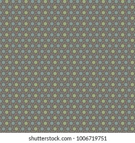 seamless abstract pattern based of triangles and hexagons
