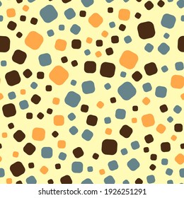 Seamless abstract pattern. Beautiful texture for textile or paper print. Vector illustration. Cute colorful background.