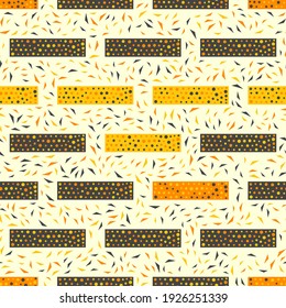 Patrón abstracto sin inconvenientes. Hermosa textura para impresión textil o de papel. Ilustración vectorial. Un fondo colorido y bonito.