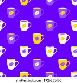 Seamless abstract pattern. Beautiful texture for textile or paper print. Vector illustration. Cute colorful background.
