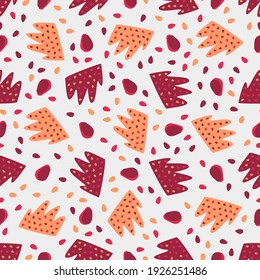 Seamless abstract pattern. Beautiful texture for textile or paper print. Vector illustration. Cute colorful background.