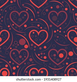 Seamless abstract pattern. Beautiful texture for textile or paper print. Vector illustration. Cute colorful background.