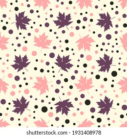 Seamless abstract pattern. Beautiful texture for textile or paper print. Vector illustration. Cute colorful background.