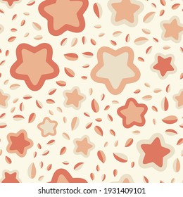 Seamless abstract pattern. Beautiful texture for textile or paper print. Vector illustration. Cute colorful background.