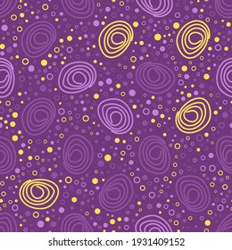 Seamless abstract pattern. Beautiful texture for textile or paper print. Vector illustration. Cute colorful background.