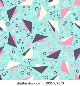 Seamless abstract pattern. Beautiful texture for textile or paper print. Vector illustration. Cute colorful background.