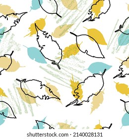 Seamless abstract pattern. Beautiful texture for textile or paper print. Vector illustration. Cute colorful background.