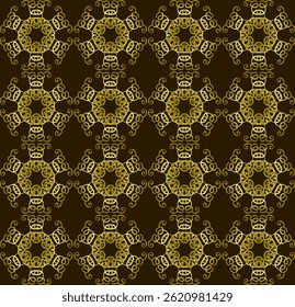 
Modelo abstracto inconsútil beige en el fondo marrón para la tela o la teja