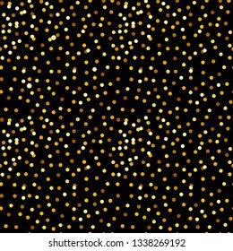 Seamless abstract pattern in black and gold color