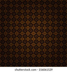 Seamless abstract pattern. Black on brown gradient background. Pattern moves as you scroll. vector
