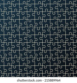 Padrão abstrato contínuo. Fundo do quebra- cabeça preto