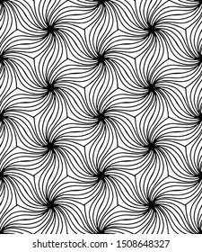 Seamless abstract pattern. black and white linear illustration for coloring. Vector coloring book for adult.