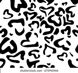Seamless abstract pattern in black and white.