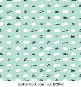 Seamless abstract pattern with blots. Vector illustration