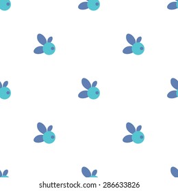 Seamless abstract pattern, blue berry, stock vector illustration