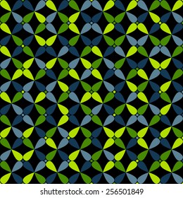 Seamless abstract pattern, blue and green color