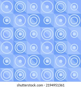 Patrón abstracto sin fisuras con elementos geométricos sombreados azules para tela, impresiones textiles, cubiertas para regalos, etc.