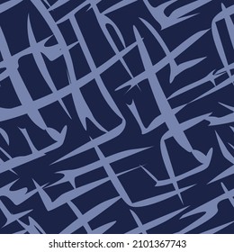 seamless abstract pattern in blue tones for prints on fabrics, clothes, bedding, packaging and for interior decoration