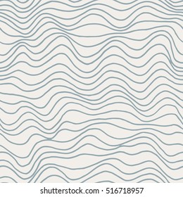 Seamless abstract pattern. Blue waves