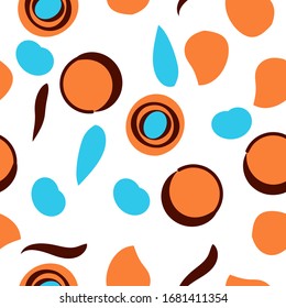 Seamless abstract pattern, bright colorful vector background.
