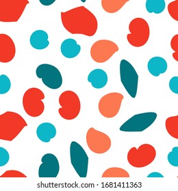 Seamless abstract pattern, bright colorful vector background.