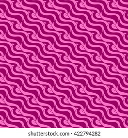 Seamless abstract pattern in bright fuchsia and pale pink colors. Vector illustration.