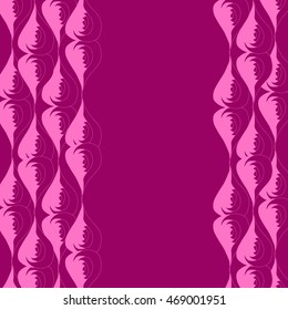 Seamless abstract pattern in bright fuchsia and pale pink colors. Vector illustration.