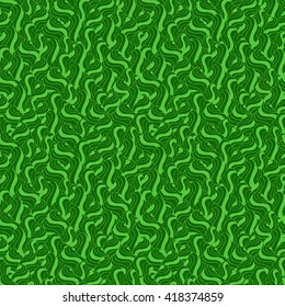 Seamless abstract pattern in bright lime and green colors. Vector illustration.
