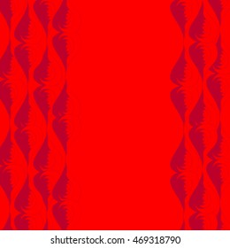Seamless abstract pattern in bright scarlet and maroon colors. Vector illustration.