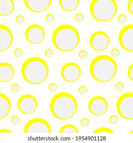 seamless abstract pattern, bright yellow circles, textiles, packaging, paper