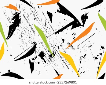 Seamless  Abstract seamless pattern Brush Stroke, ink print distress background . grunge texture pattern. abstract pattern illustration. brush strokes watercolor painting patterns,
