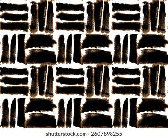 Seamless abstract pattern. Brush stroke pattern.