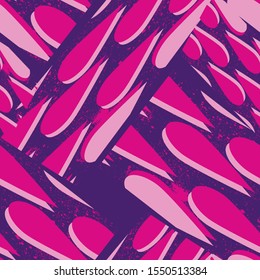 Seamless abstract pattern with chaotic drops, dots.