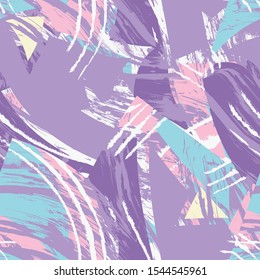 Seamless abstract pattern with chaotic grunge elements.
