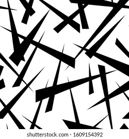 Seamless abstract pattern with chaotic triangle elements.