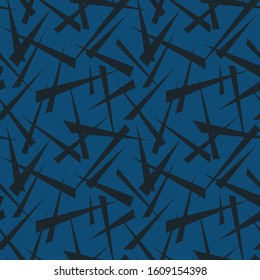 Seamless abstract pattern with chaotic triangle elements.