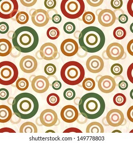 Seamless abstract pattern with circles