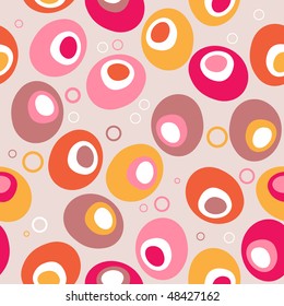 Seamless abstract pattern with circles
