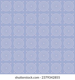 Seamless abstract pattern with circles. Blue background with ornamental decorative elements For fabric surface design packaging wrapping paper wallpaper Vector