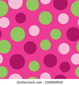 Seamless abstract pattern of circles of different bright colors.  Rounds and circles. Seamless vector EPS 10. 