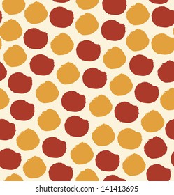 Seamless abstract pattern with circles. Dotted background