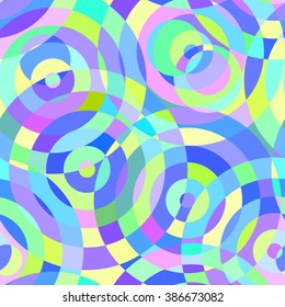 Seamless abstract pattern with circles, vector background