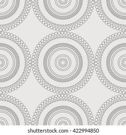 Seamless abstract pattern with  circular  ornament. Seamless background.