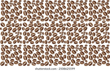 Padrão abstrato sem emenda da decoração do café com uma combinação de cores marrons