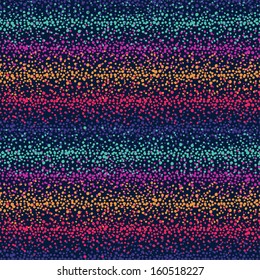 Seamless abstract pattern with color dots. Vector illustration