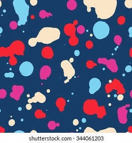 Seamless abstract pattern. Color stains