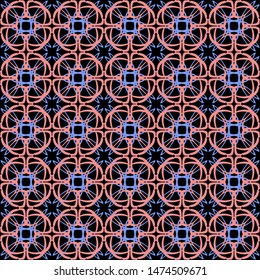 Seamless abstract pattern. Colored background.