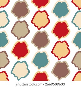 Seamless abstract pattern with colored spots art decor design print for textile paper pack etc 