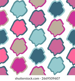 Seamless abstract pattern with colored spots art decor design print for textile paper pack etc 